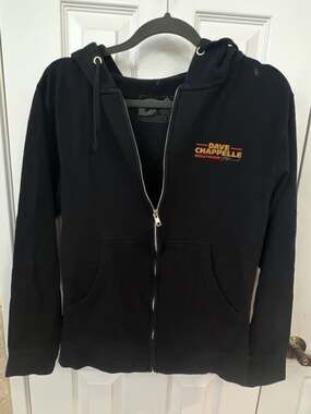 Dave Chappelle Hollywood Bowl Concert Tour Black Zip Up Hoodie